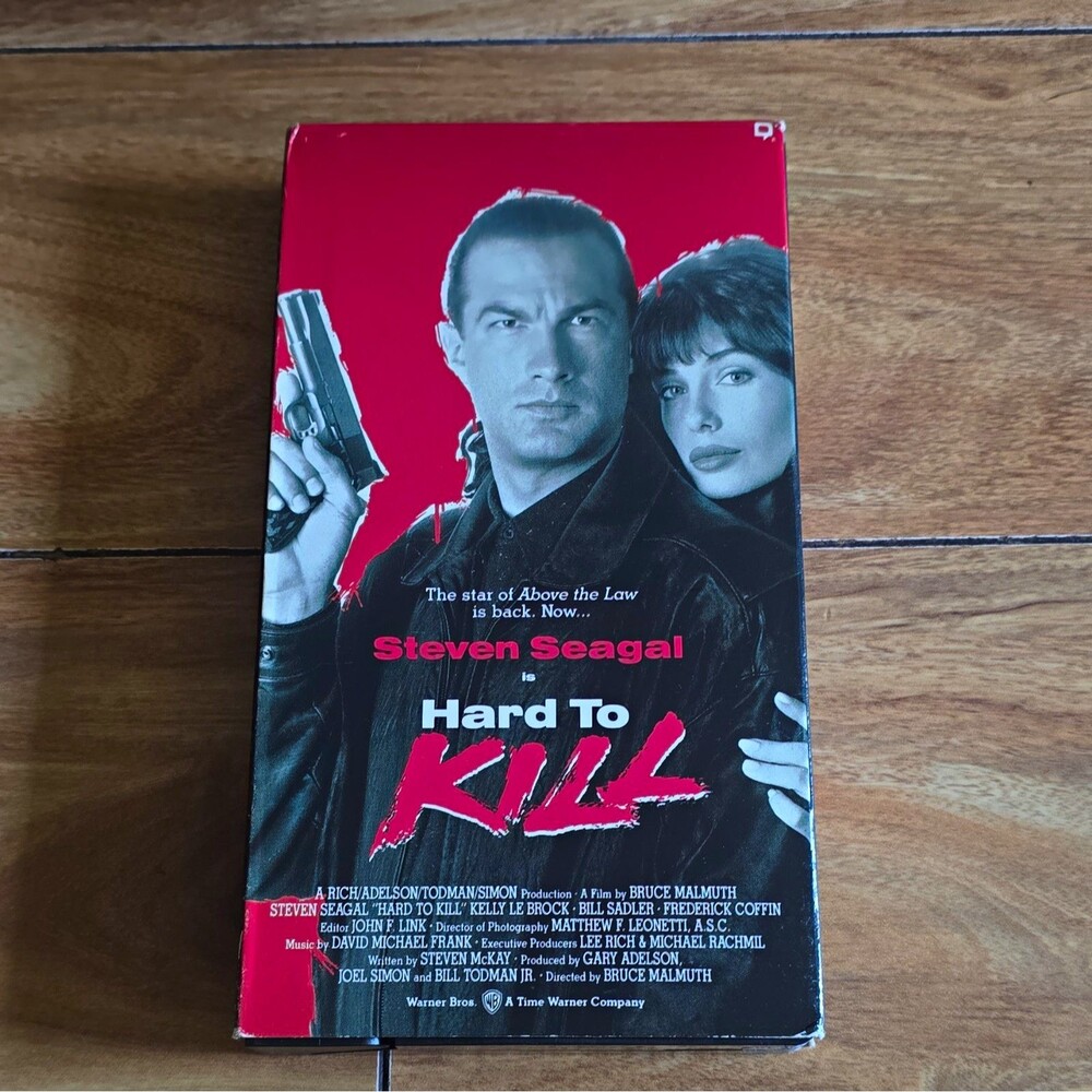 Hard to Kill VHS (NTSC) Warner Home Video 1991 R Full Screen Steven Seagal